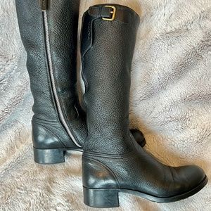Prada Knee High Moto/Riding Boots